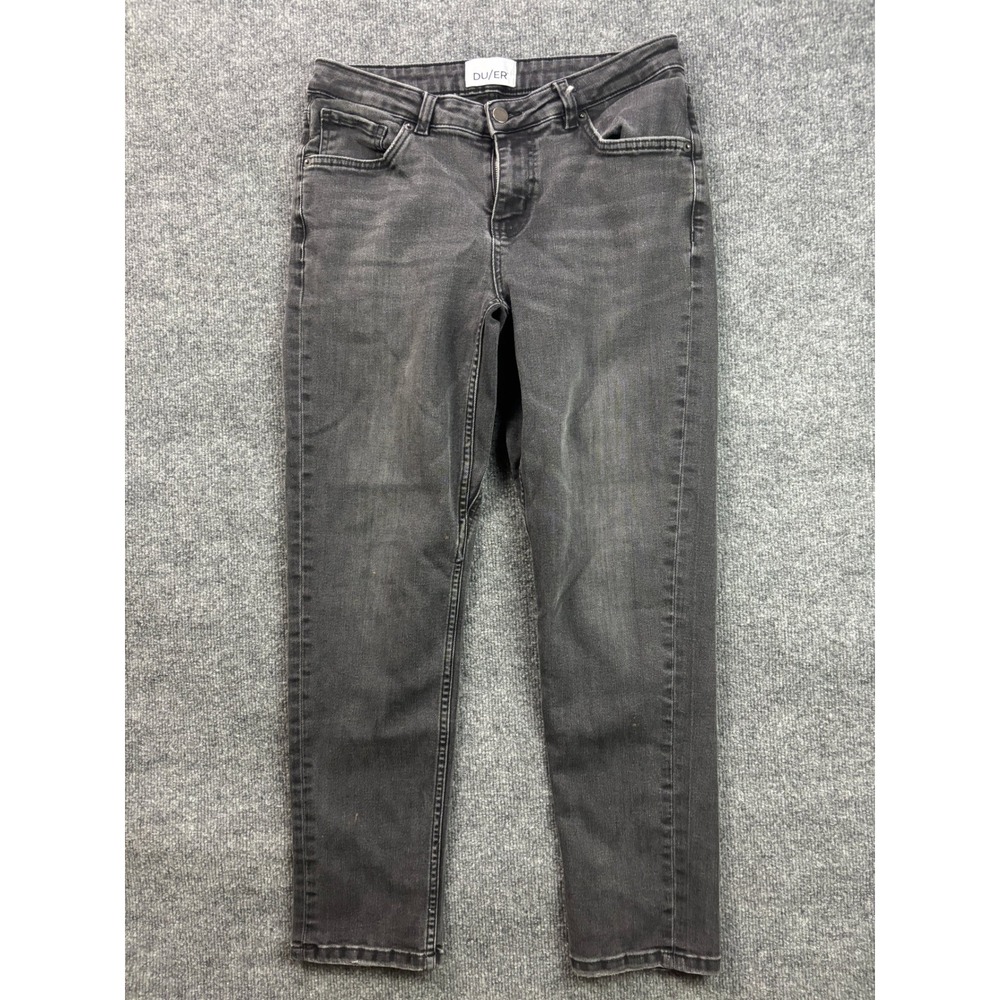 DU/ER Pimlico Performance Jeans Mens 29x28 Black Faded Slim Fit Denim